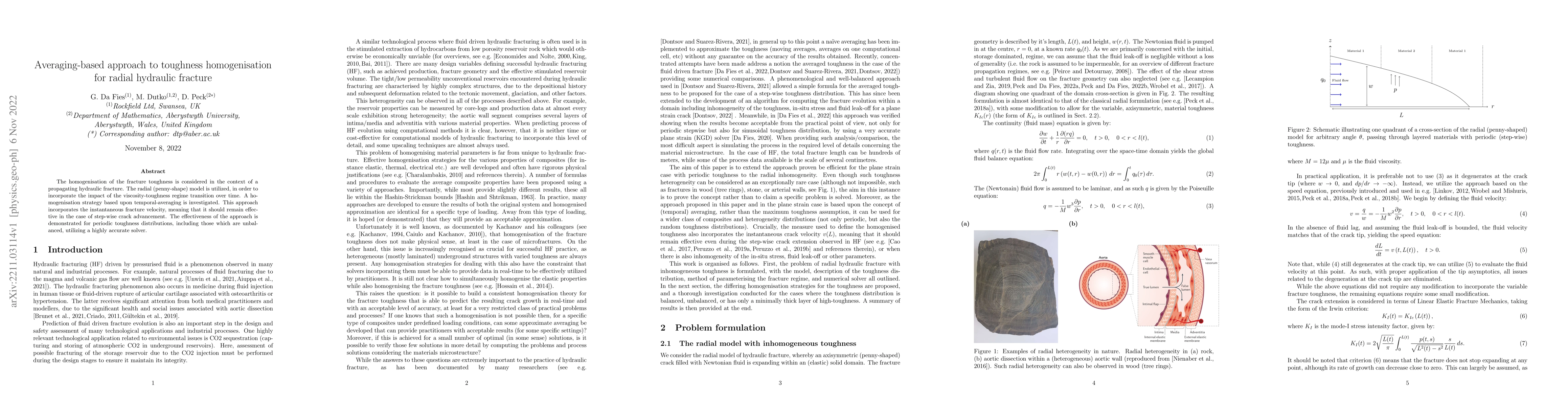 Thumbnail for Averaging-based approach to toughness homogenisation for radial
  hydraulic fracture