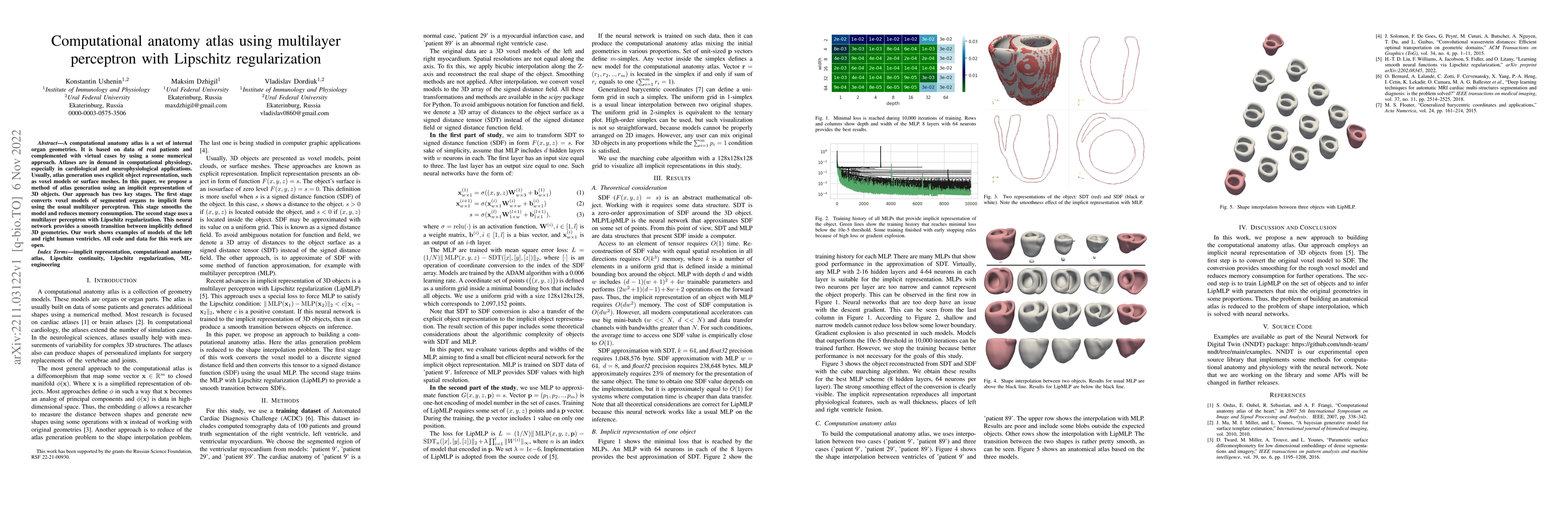 Thumbnail for Computational anatomy atlas using multilayer perceptron with Lipschitz
  regularization