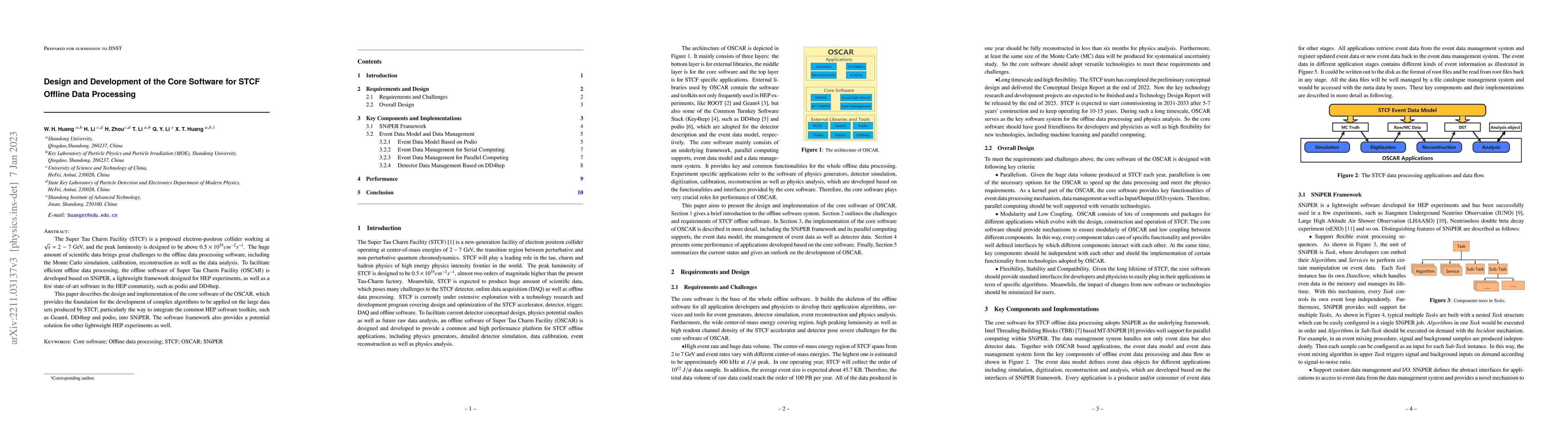 Thumbnail for Design and Development of the Core Software for STCF Offline Data
  Processing