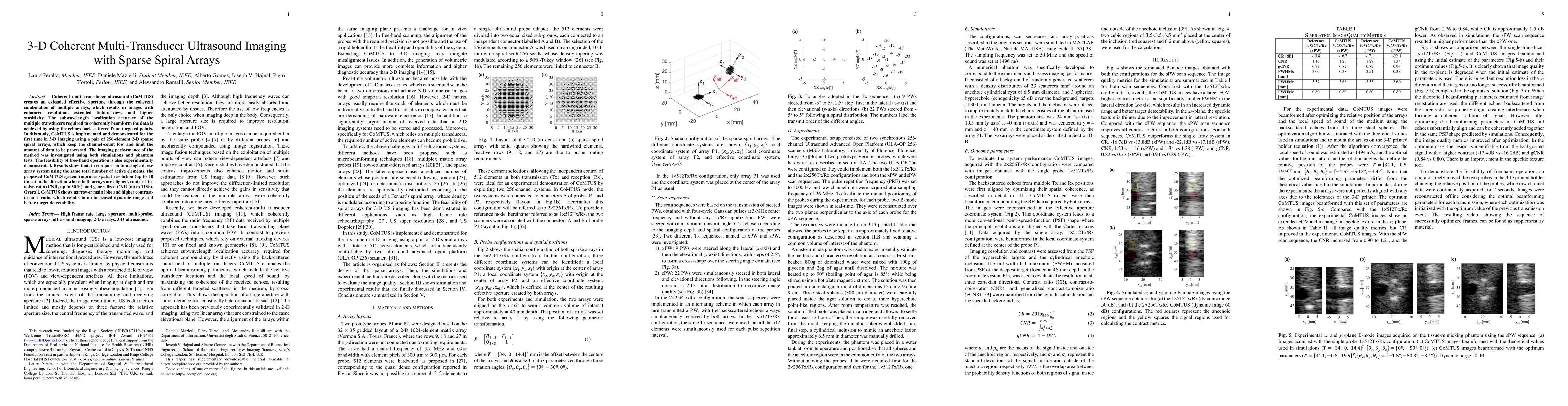 Thumbnail for 3-D Coherent Multi-Transducer Ultrasound Imaging with Sparse Spiral
  Arrays