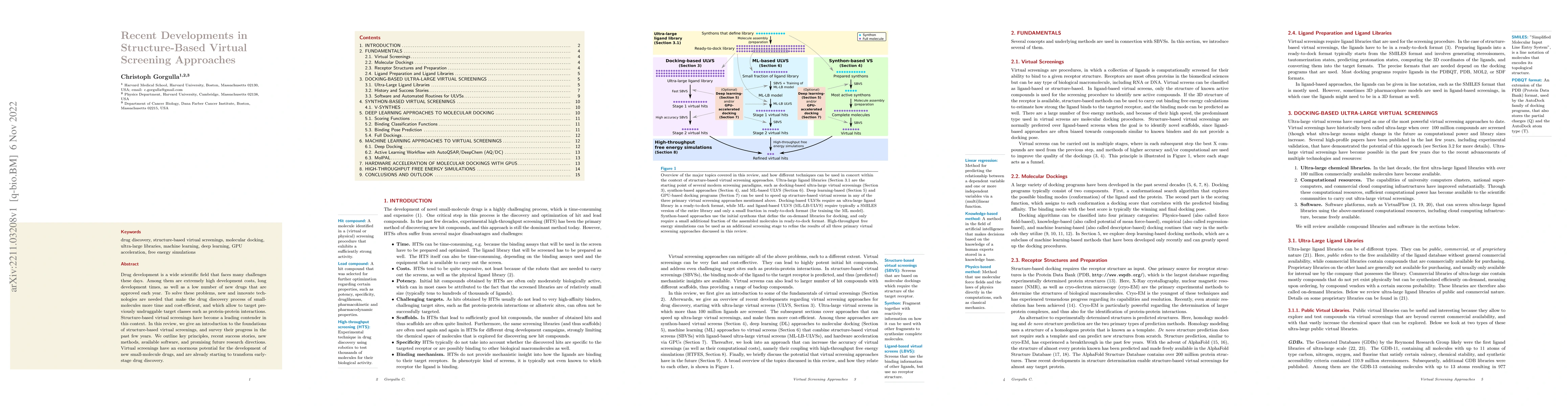 Thumbnail for Recent Developments in Structure-Based Virtual Screening Approaches