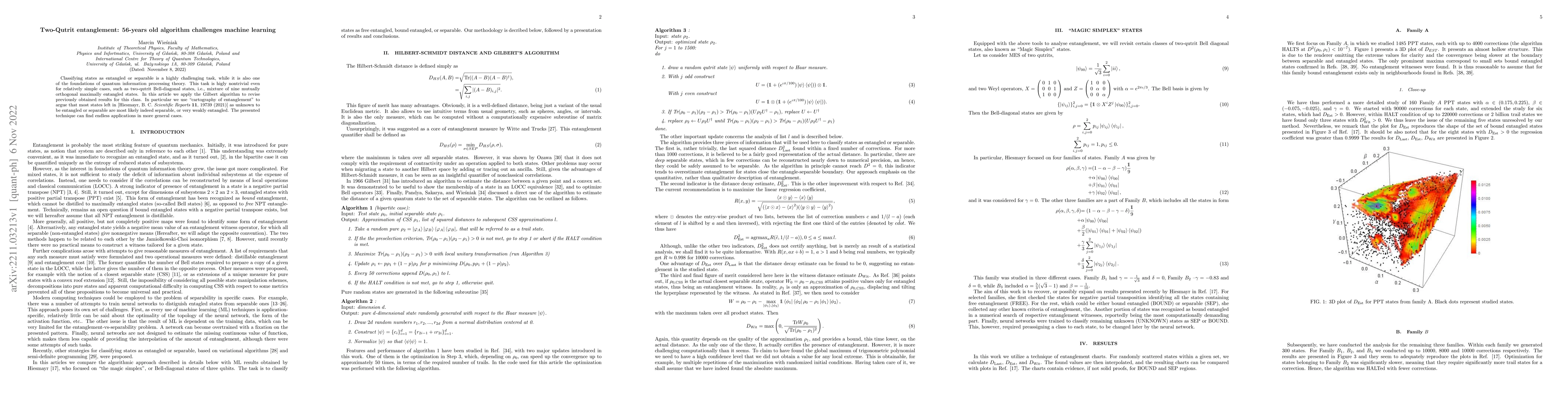 Thumbnail for Two-Qutrit entanglement: 56-years old algorithm challenges machine
  learning