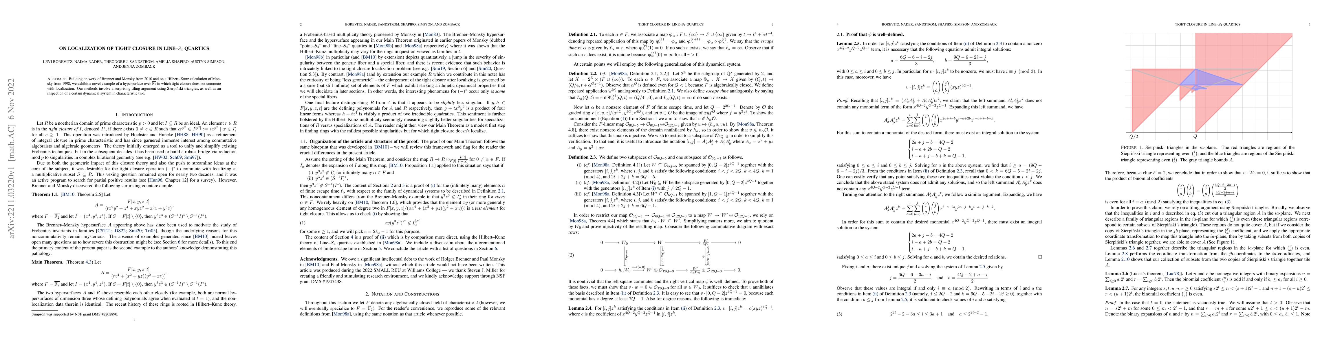 Thumbnail for On Localization of Tight Closure in Line-$S_4$ Quartics