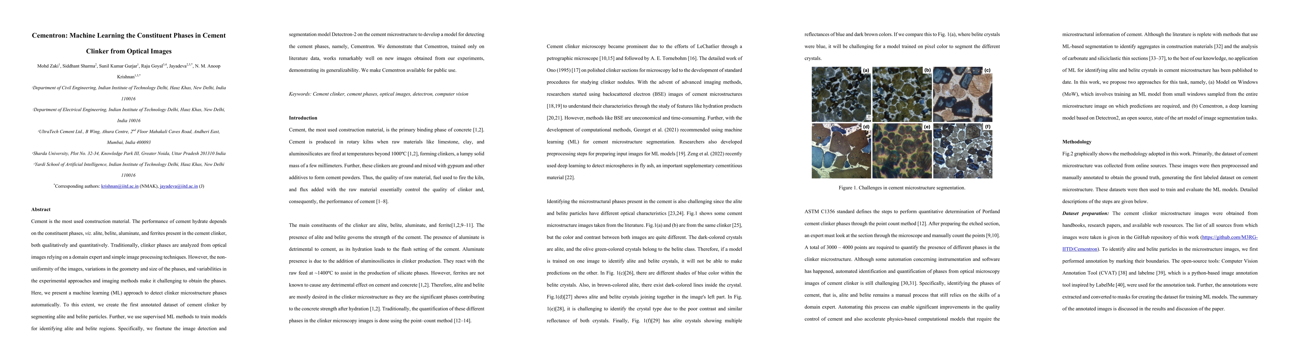 Thumbnail for Cementron: Machine Learning the Constituent Phases in Cement Clinker
  from Optical Images