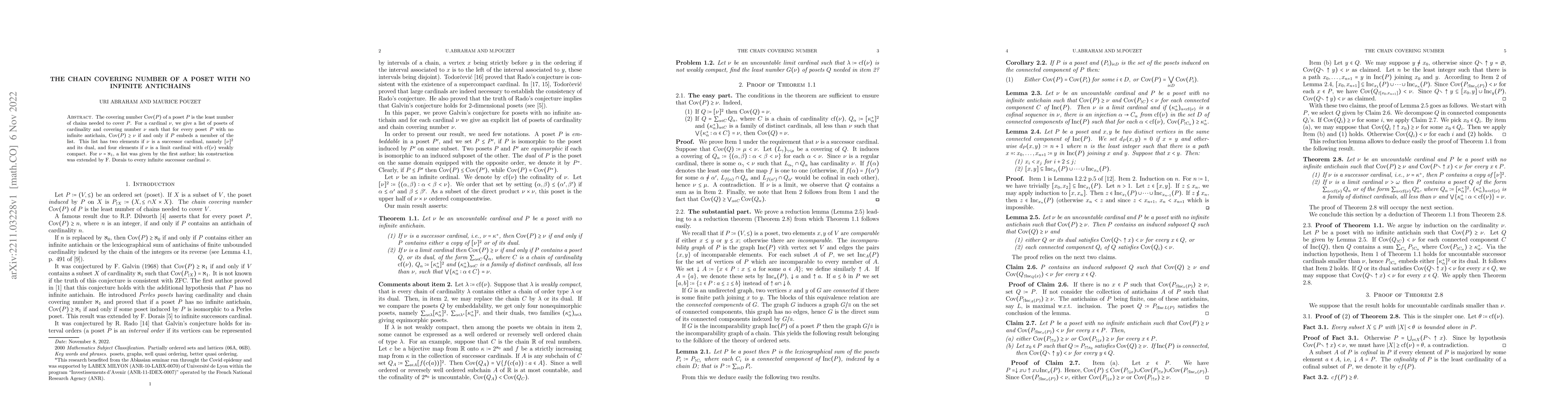 Thumbnail for The chain covering number of a poset with no infinite antichains