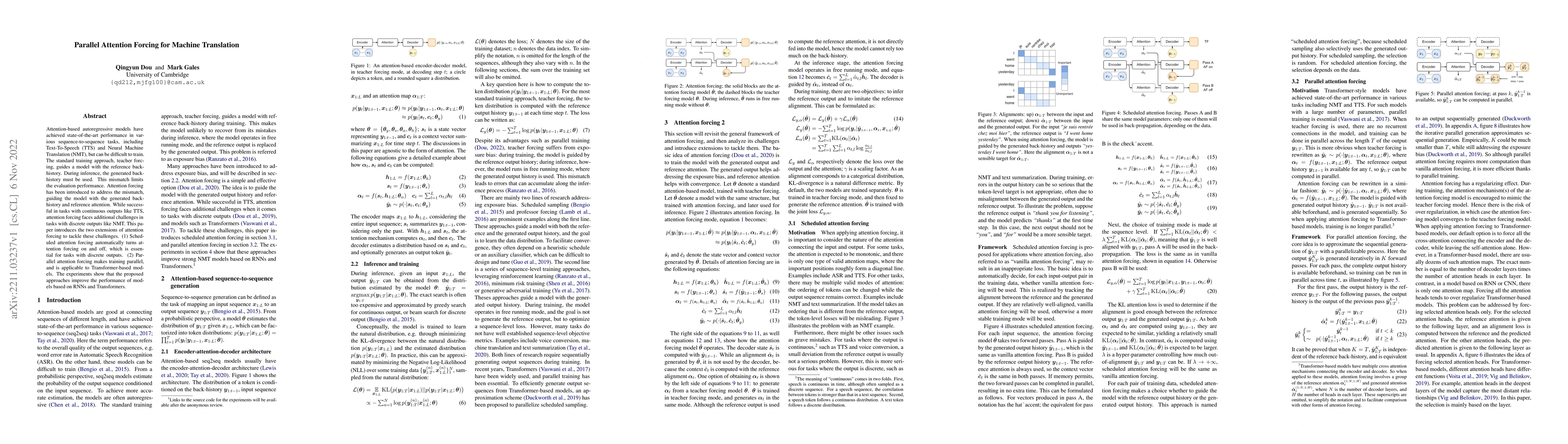 Thumbnail for Parallel Attention Forcing for Machine Translation