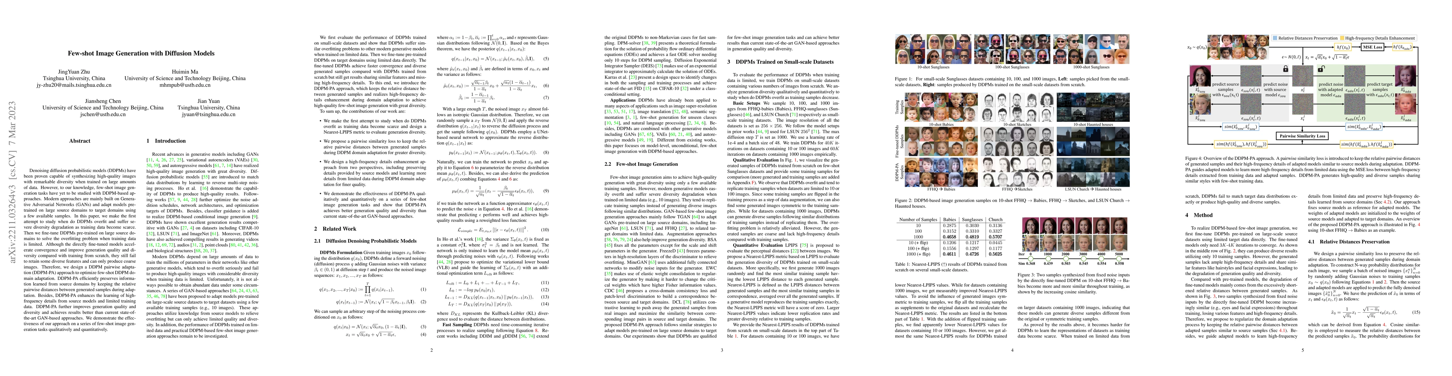 Thumbnail for Few-shot Image Generation with Diffusion Models