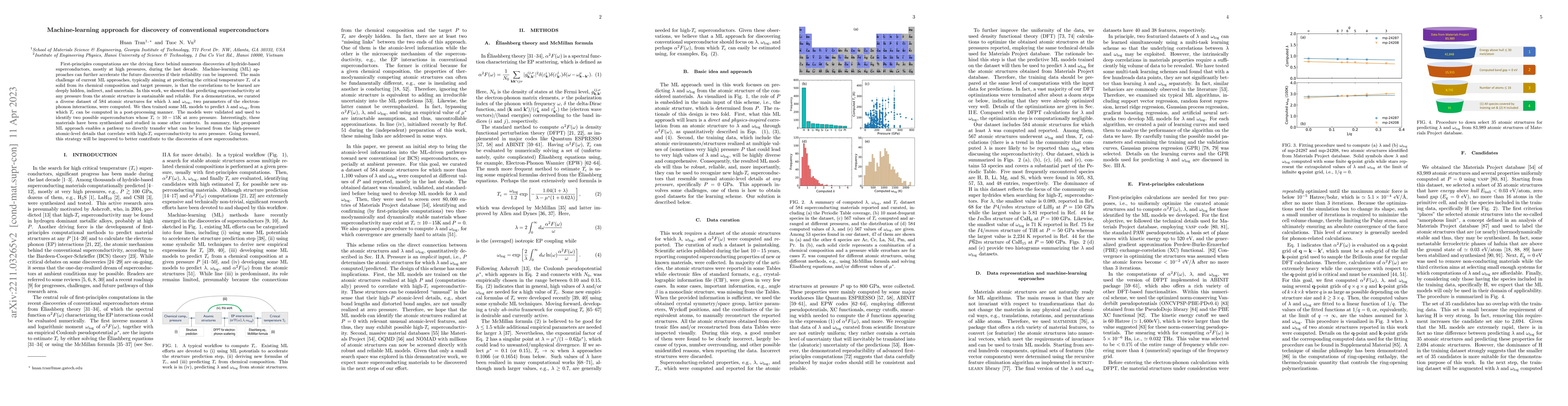 Thumbnail for Machine-learning approach for discovery of conventional superconductors