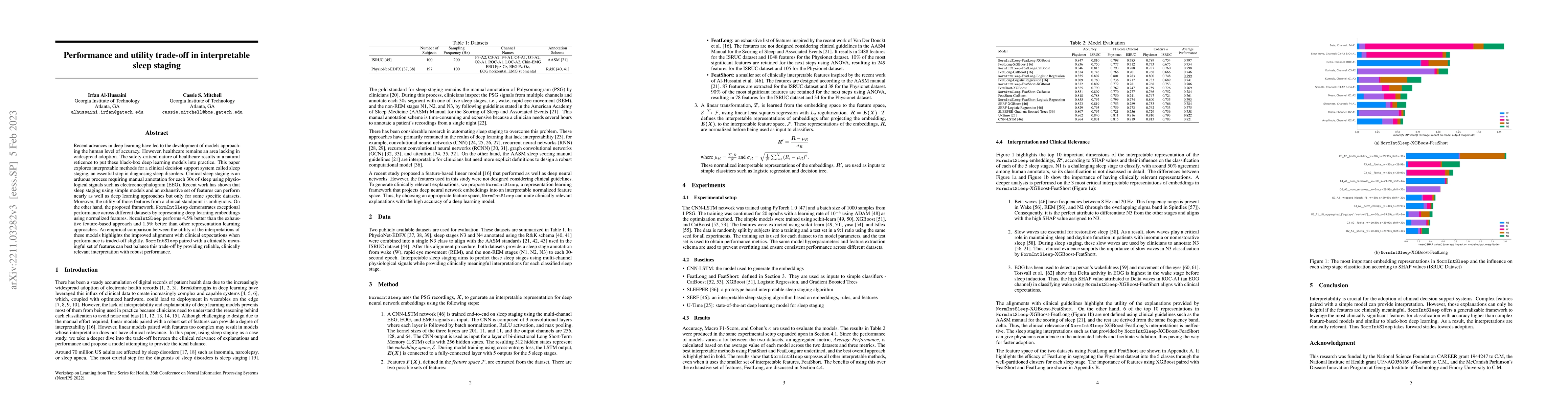 Thumbnail for Performance and utility trade-off in interpretable sleep staging