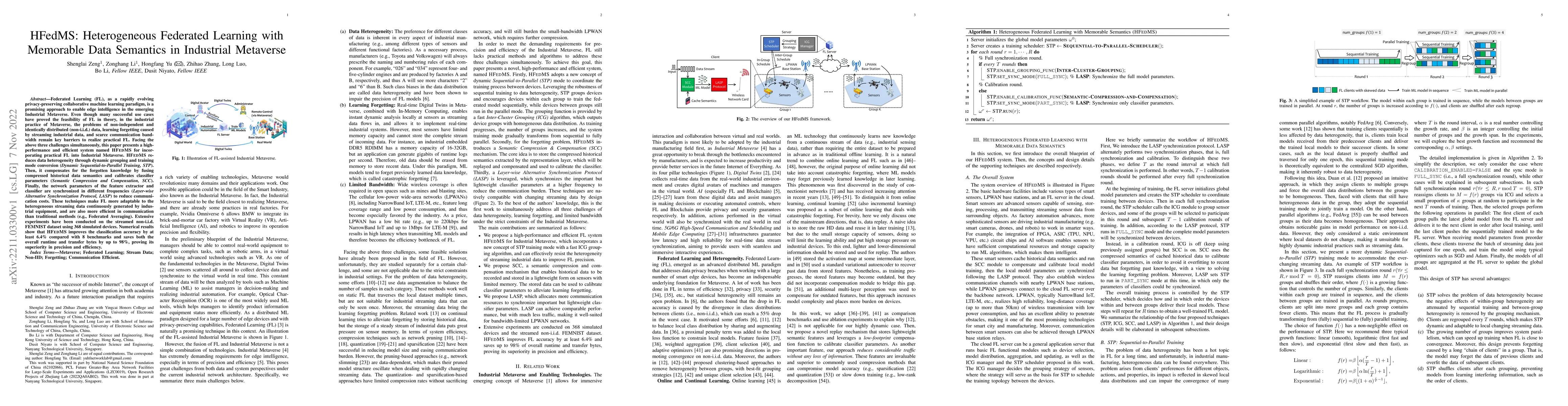 Thumbnail for HFedMS: Heterogeneous Federated Learning with Memorable Data Semantics
  in Industrial Metaverse