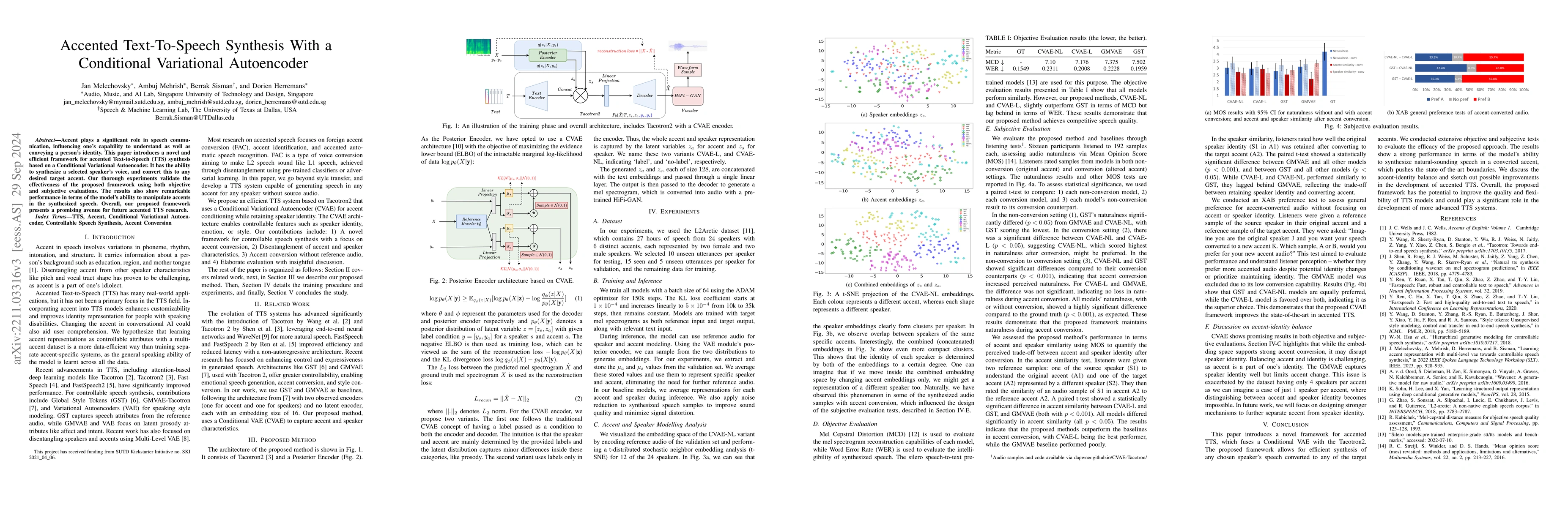 Thumbnail for Accented Text-to-Speech Synthesis with a Conditional Variational
  Autoencoder