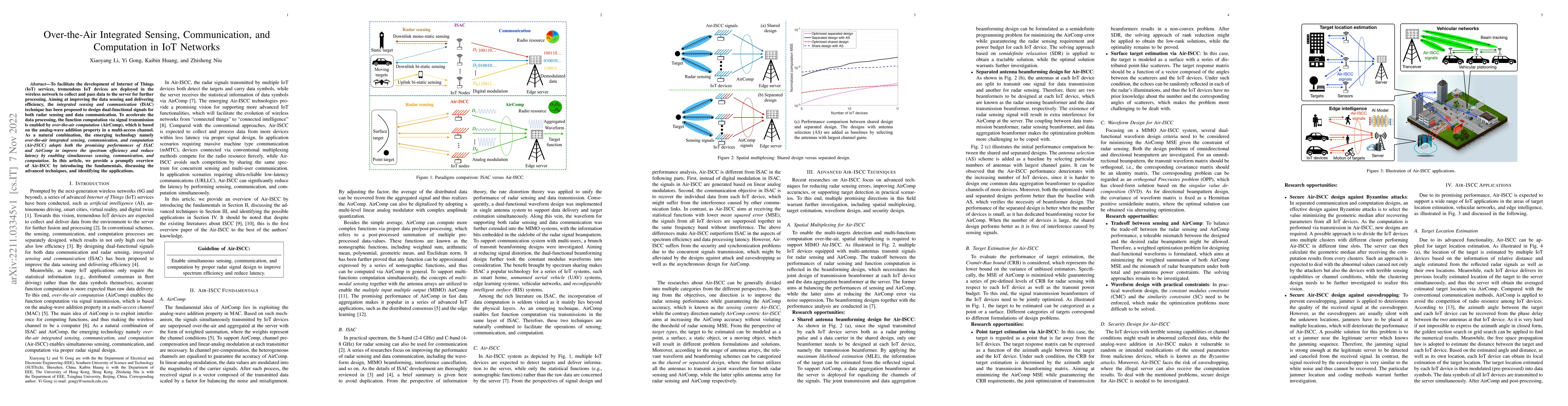Thumbnail for Over-the-Air Integrated Sensing, Communication, and Computation in IoT
  Networks