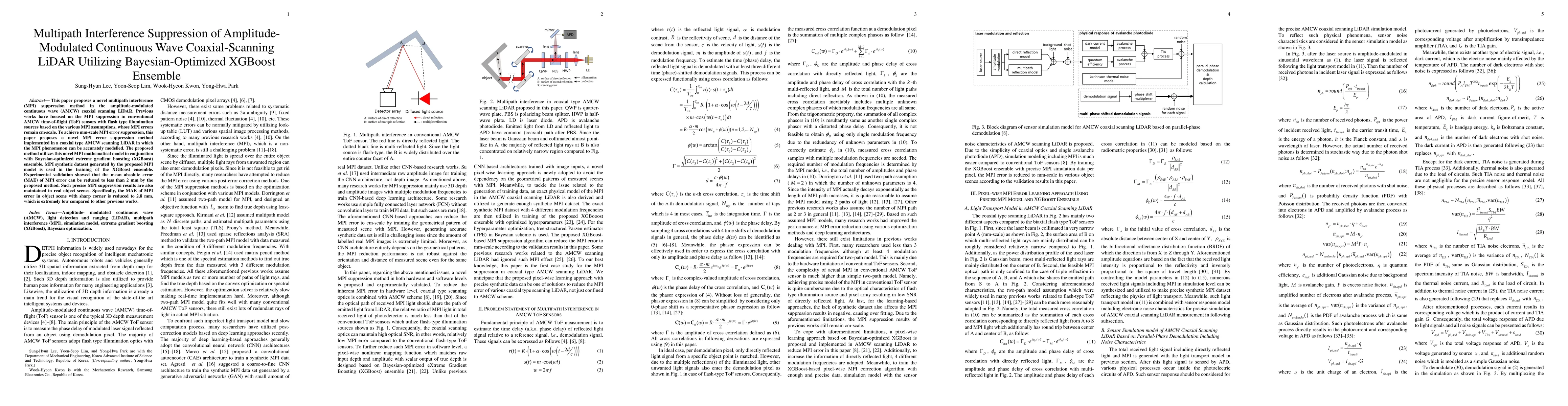 Thumbnail for Multipath Interference Suppression of Amplitude-Modulated Continuous
  Wave Scanning LiDAR Based on Bayesian-Optimized XGBoost Ensemble