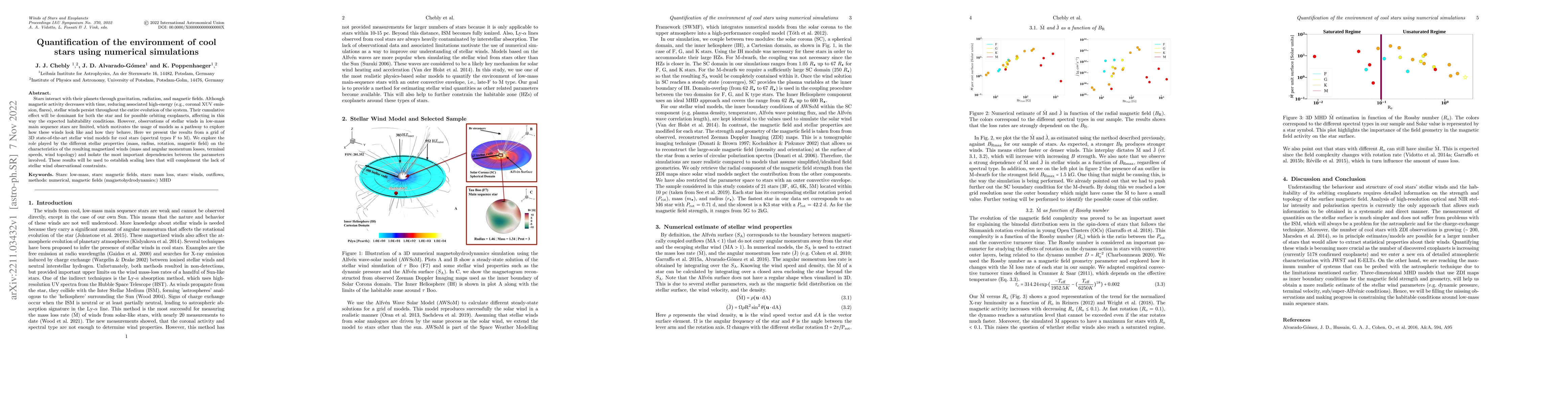 Thumbnail for Quantification of the environment of cool stars using numerical
  simulations