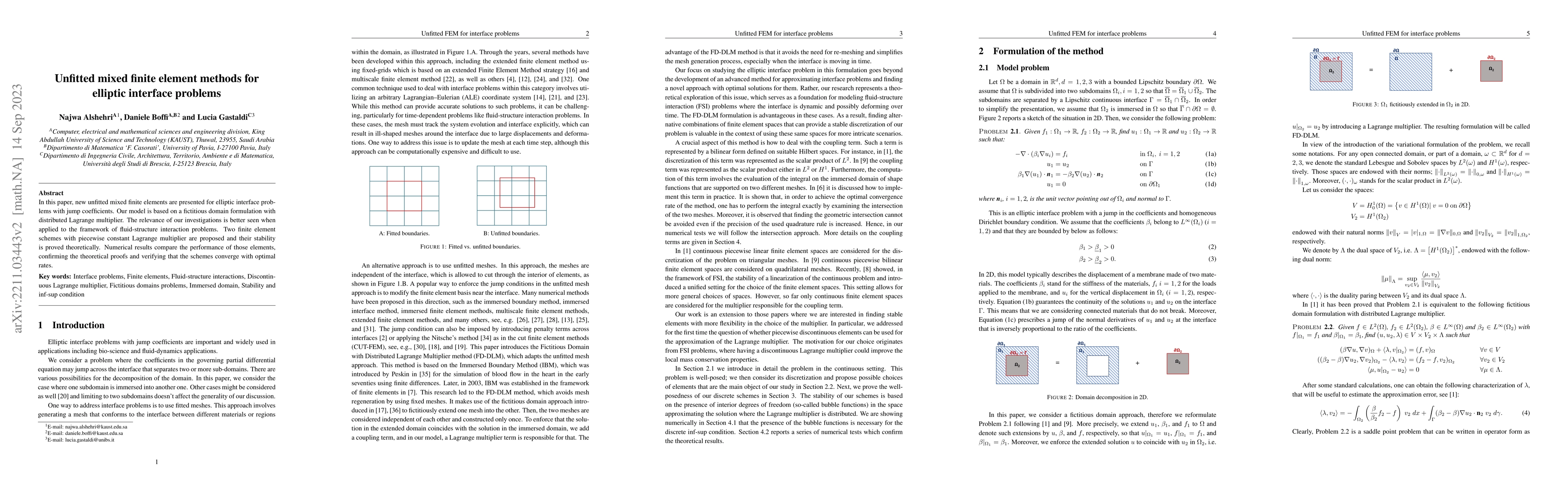 Thumbnail for Unfitted mixed finite element methods for elliptic interface problems