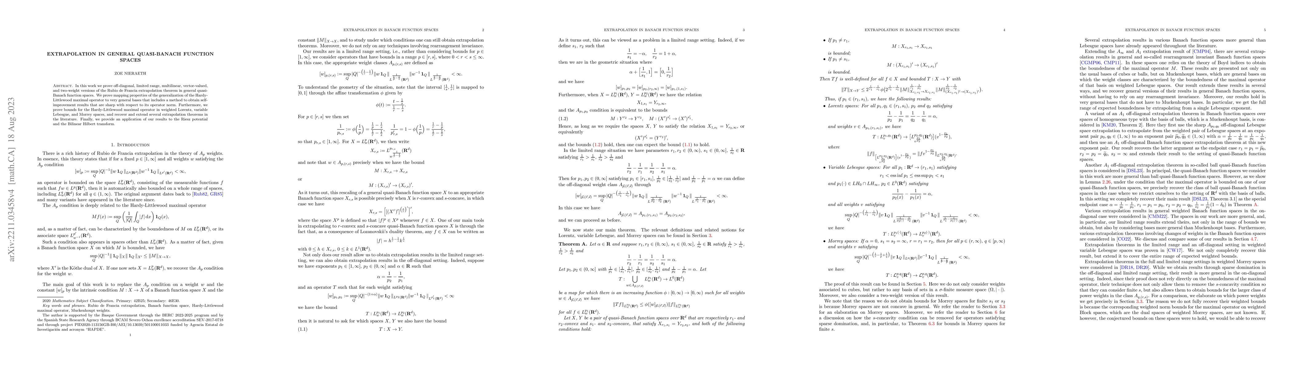 Thumbnail for Extrapolation in general quasi-Banach function spaces