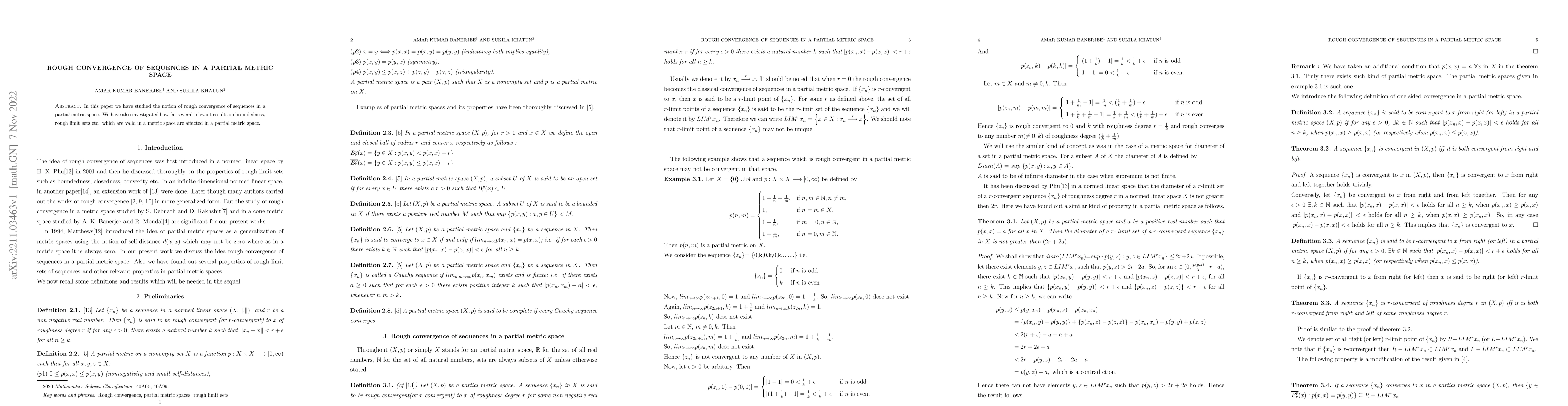Thumbnail for Rough convergence of sequences in a partial metric space