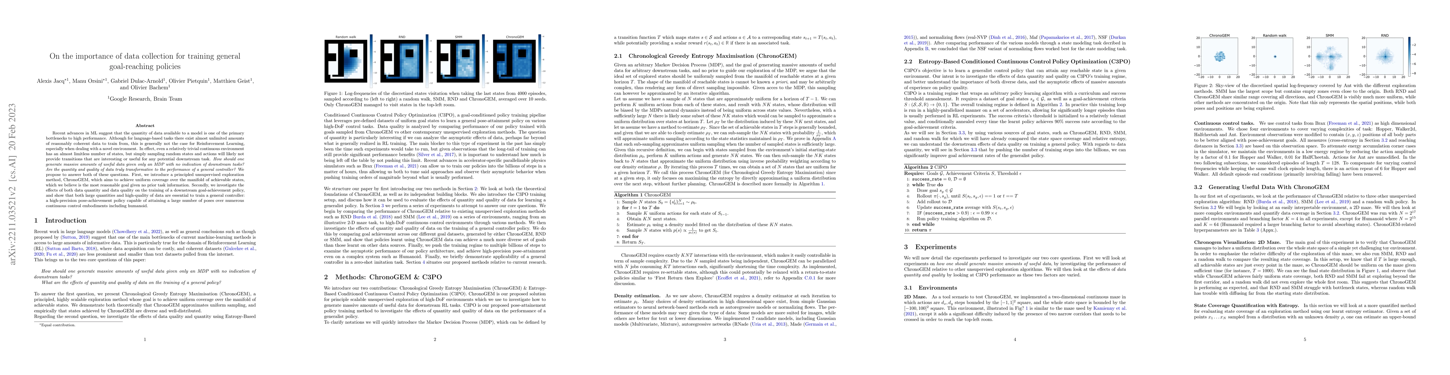Thumbnail for On the importance of data collection for training general goal-reaching
  policies