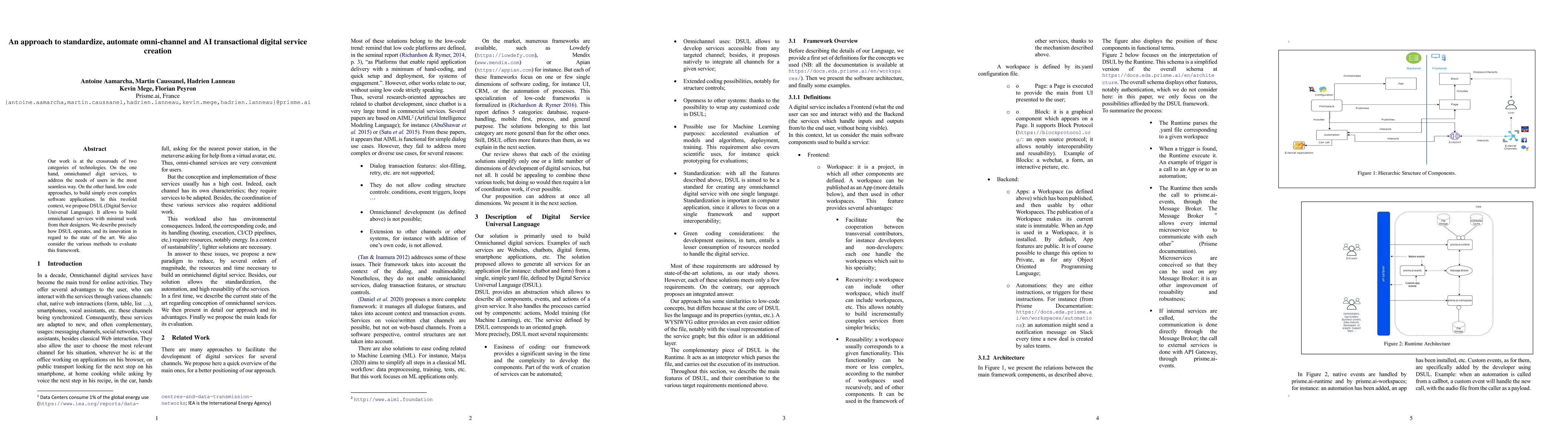 Thumbnail for An approach to standardize, automate omni-channel and AI transactional
  digital service creation