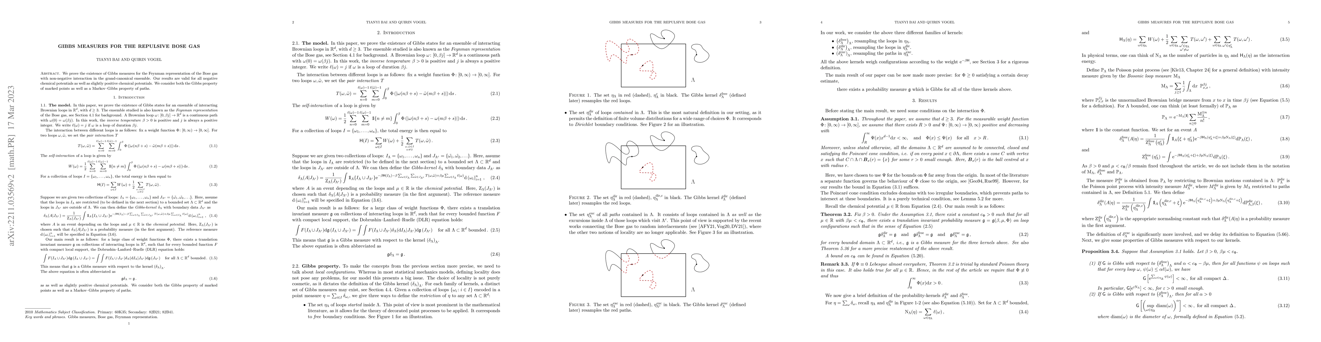 Thumbnail for Gibbs measures for the repulsive Bose gas