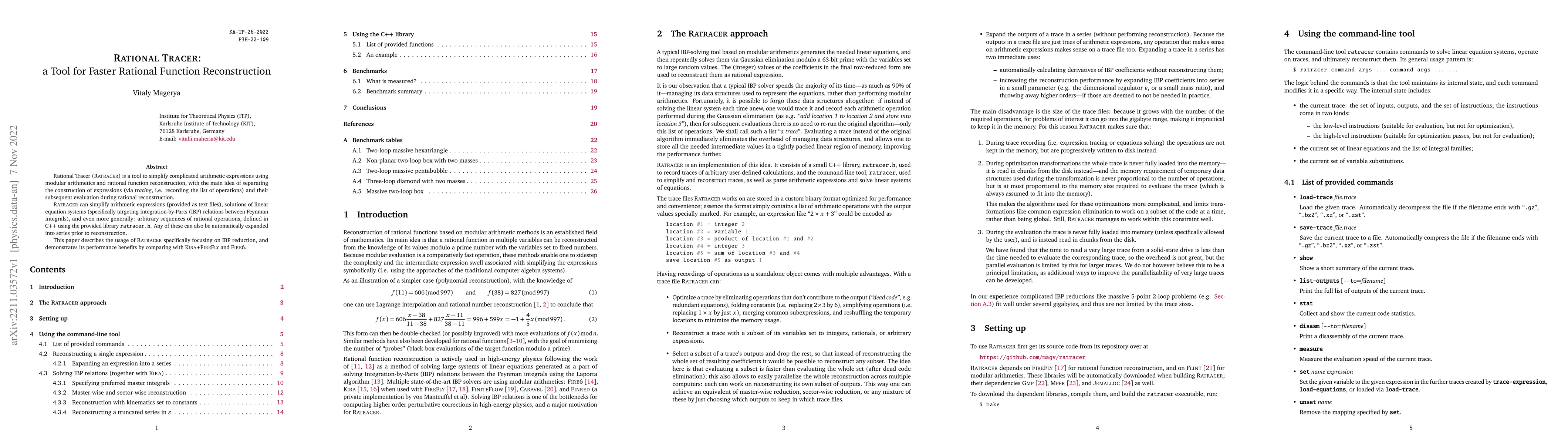 Thumbnail for Rational Tracer: a Tool for Faster Rational Function Reconstruction