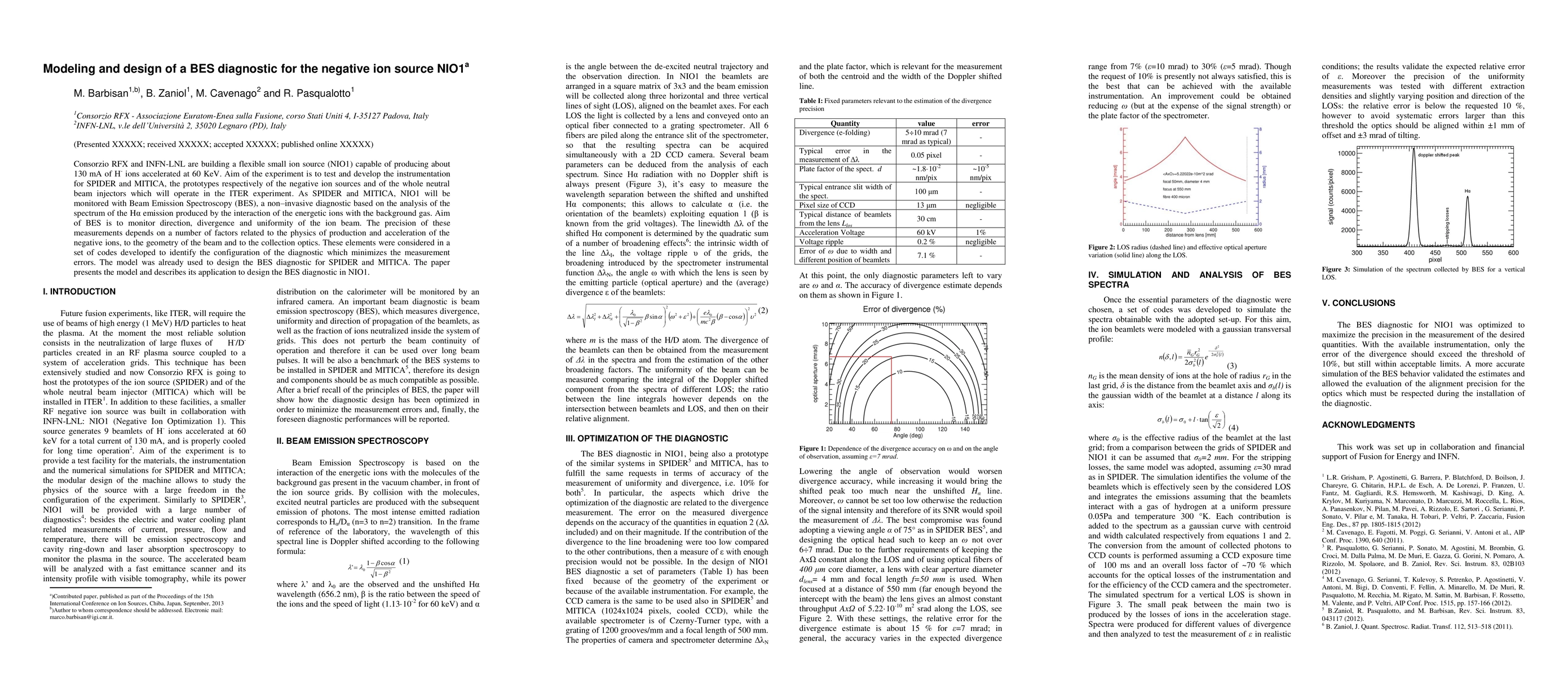 Thumbnail for Modeling and design of a BES diagnostic for the negative ion source NIO1