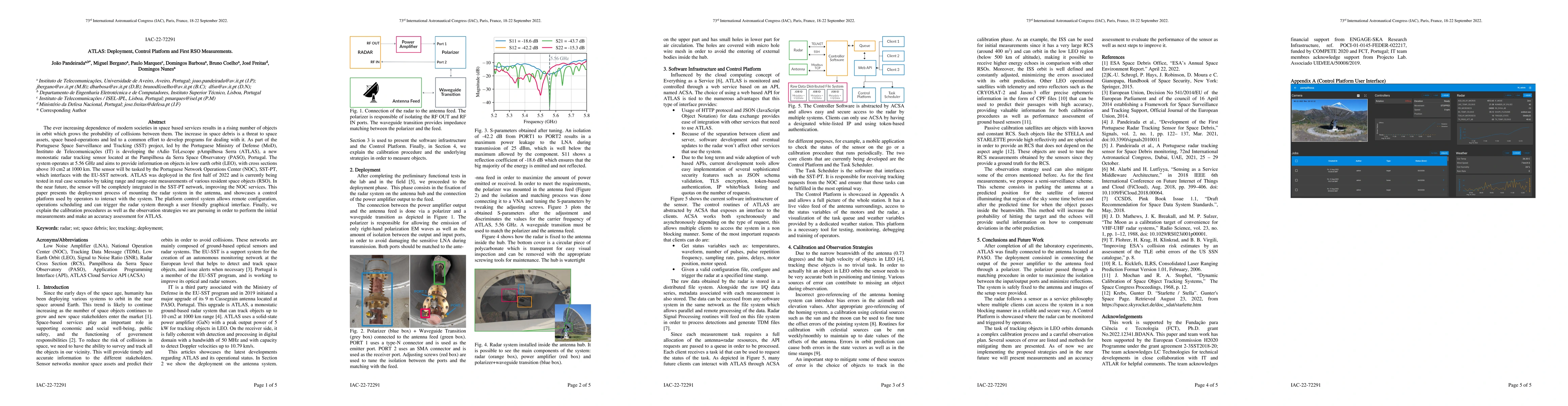Thumbnail for ATLAS: Deployment, Control Platform and First RSO Measurements