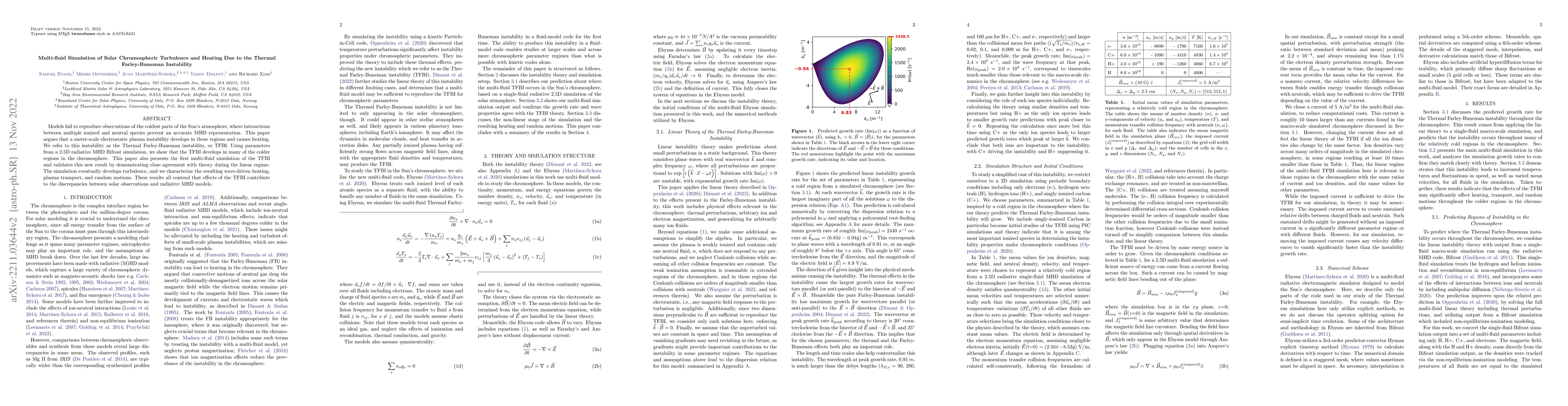 Thumbnail for Multi-fluid Simulation of Solar Chromospheric Turbulence and Heating Due
  to the Thermal Farley-Buneman Instability