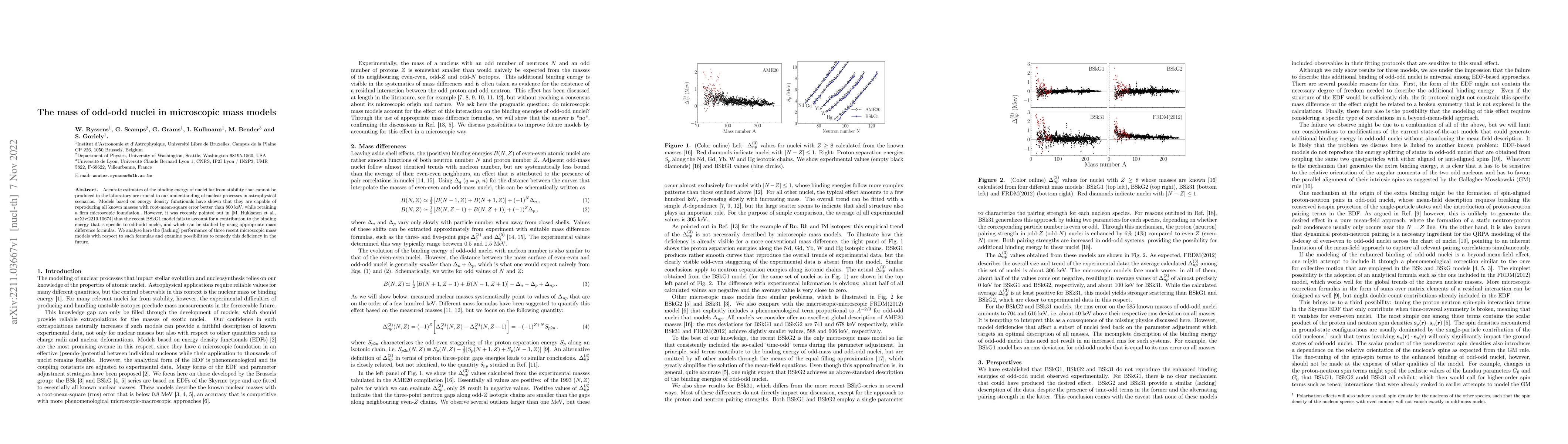 Thumbnail for The mass of odd-odd nuclei in microscopic mass models