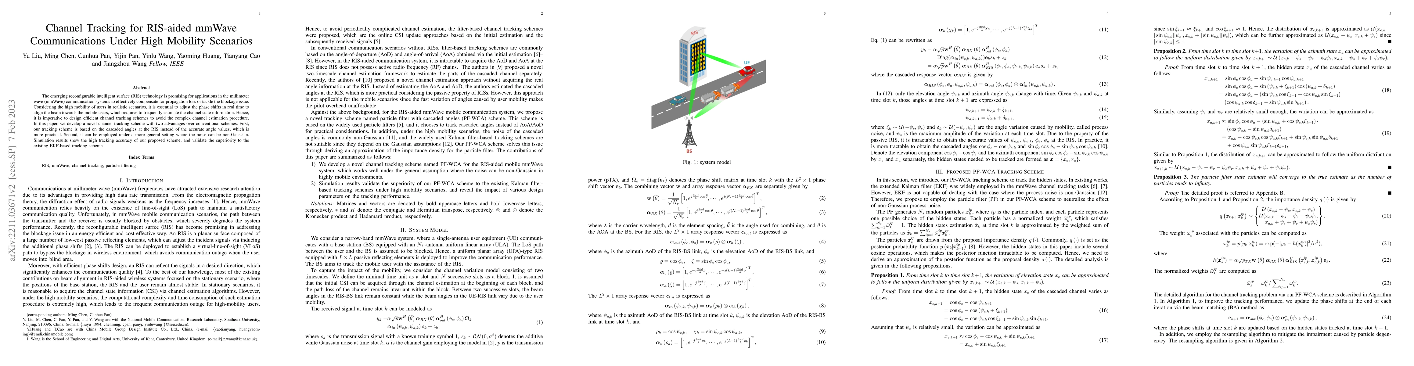 Thumbnail for Channel Tracking for RIS-aided mmWave Communications Under High Mobility
  Scenarios