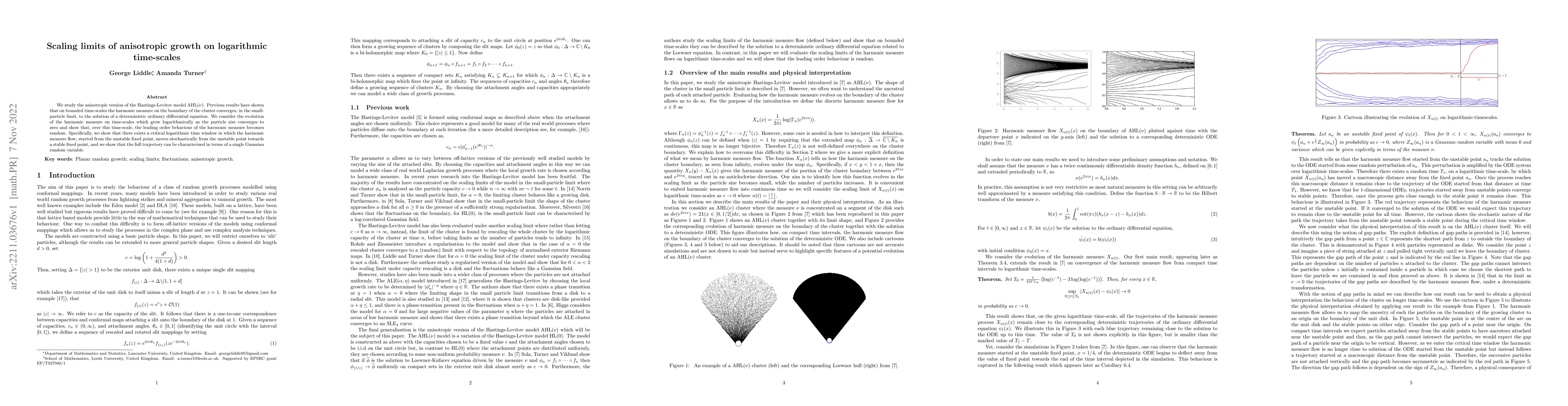 Thumbnail for Scaling limits of anisotropic growth on logarithmic time-scales