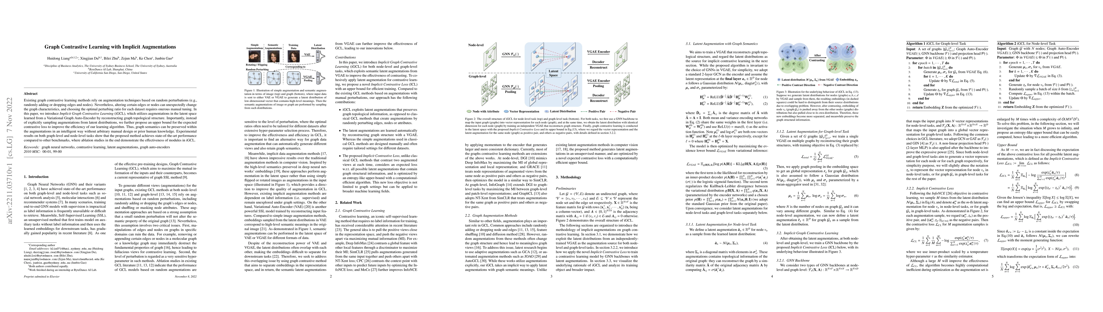 Thumbnail for Graph Contrastive Learning with Implicit Augmentations
