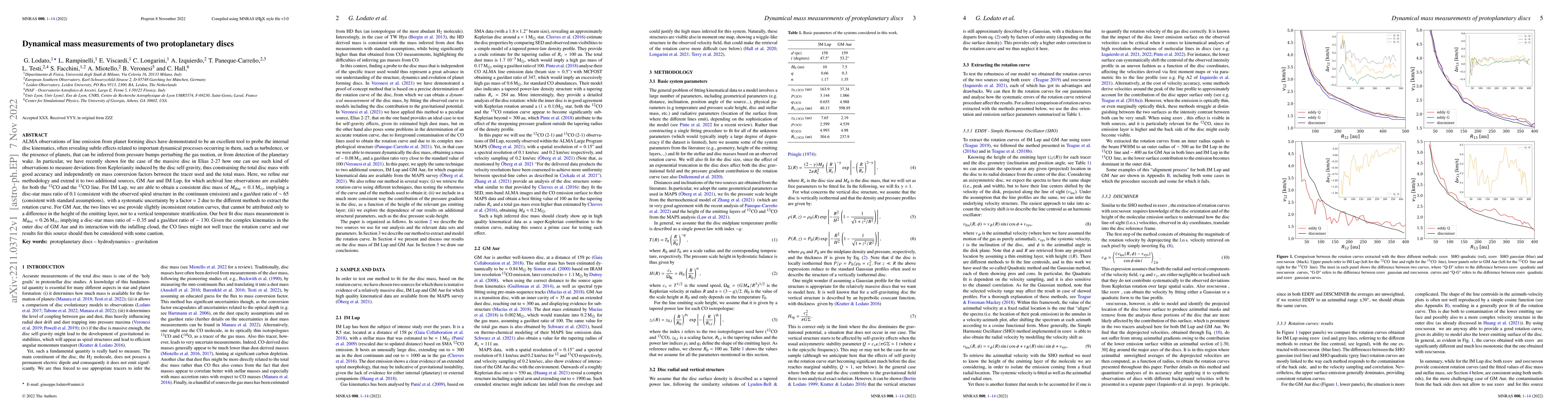 Thumbnail for Dynamical mass measurements of two protoplanetary discs