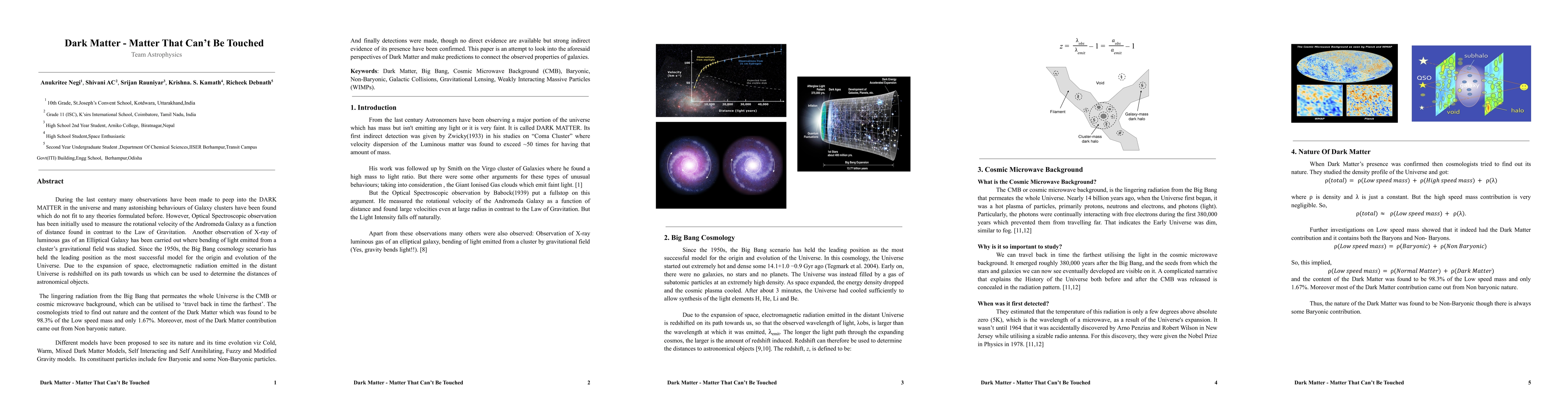 Thumbnail for Dark Matter and Galactic Collisions, gravitational lensing and the
  apparatus of wimps under consideration