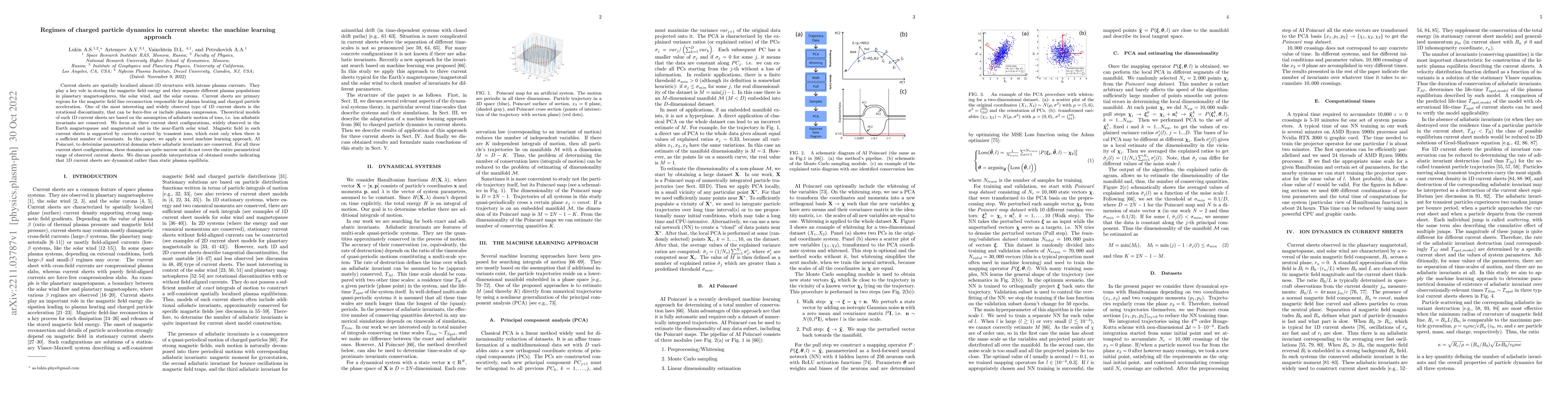 Thumbnail for Regimes of charged particle dynamics in current sheets: the machine
  learning approach