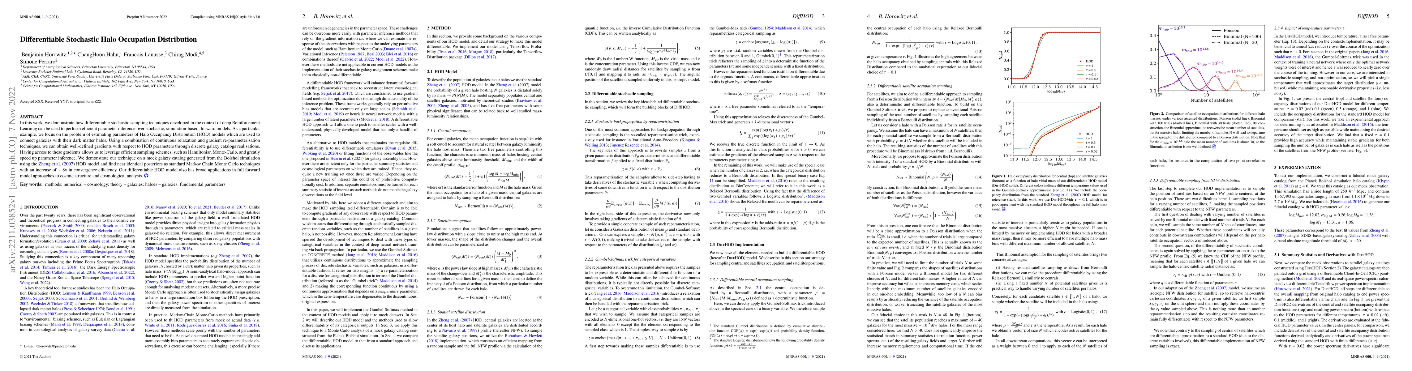 Thumbnail for Differentiable Stochastic Halo Occupation Distribution