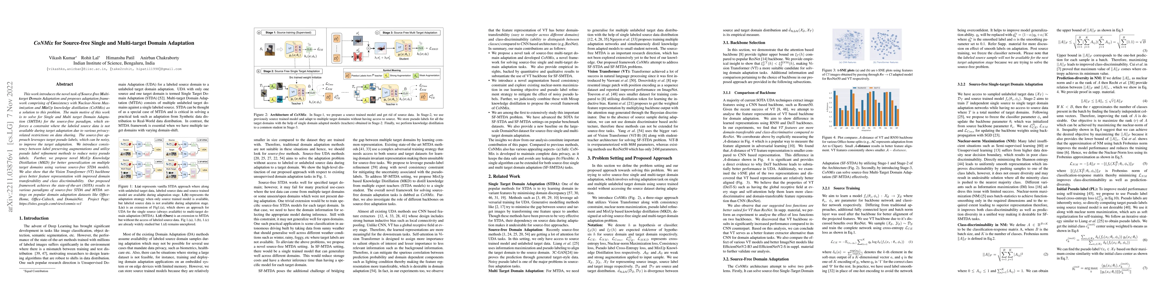 Thumbnail for CoNMix for Source-free Single and Multi-target Domain Adaptation