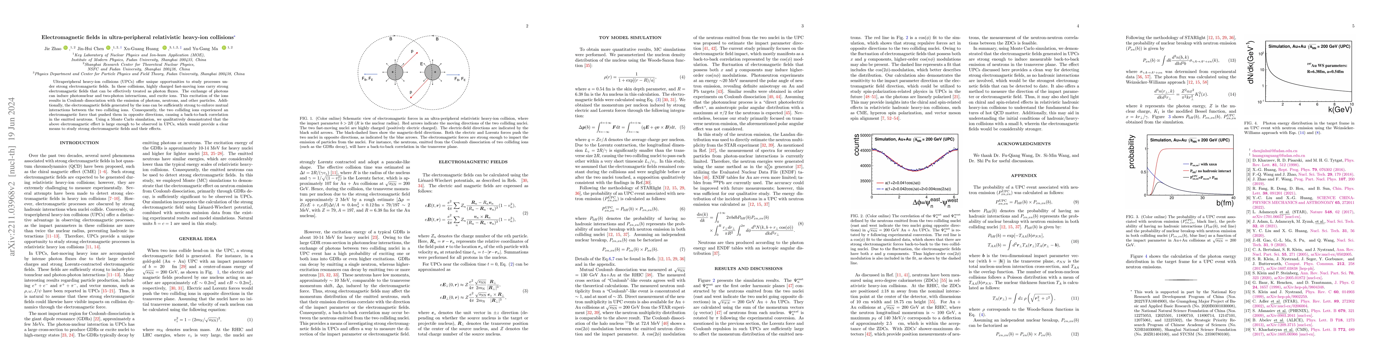 Thumbnail for Electromagnetic fields in ultra-peripheral relativistic heavy-ion
  collisions