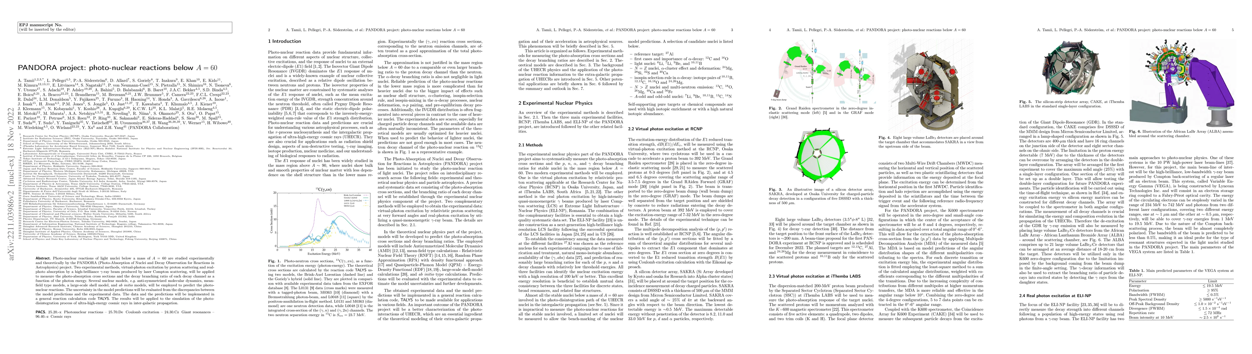Thumbnail for PANDORA project: photo-nuclear reactions below $A=60$