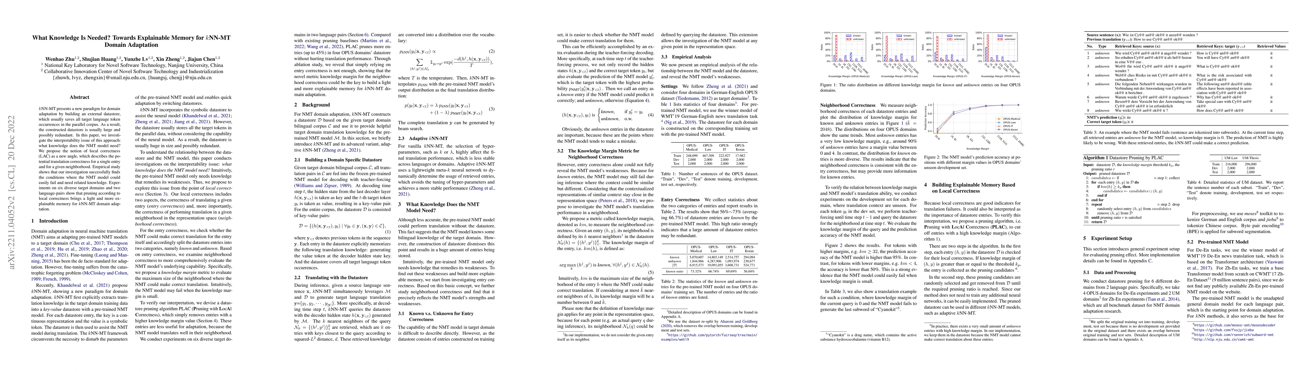 Thumbnail for What Knowledge Is Needed? Towards Explainable Memory for kNN-MT Domain
  Adaptation