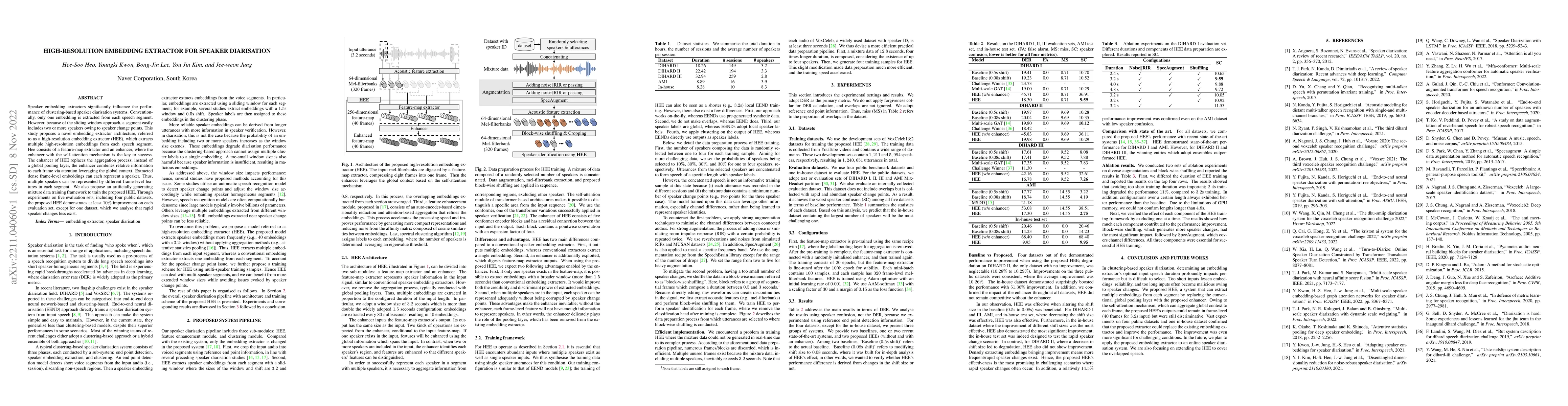 Thumbnail for High-resolution embedding extractor for speaker diarisation