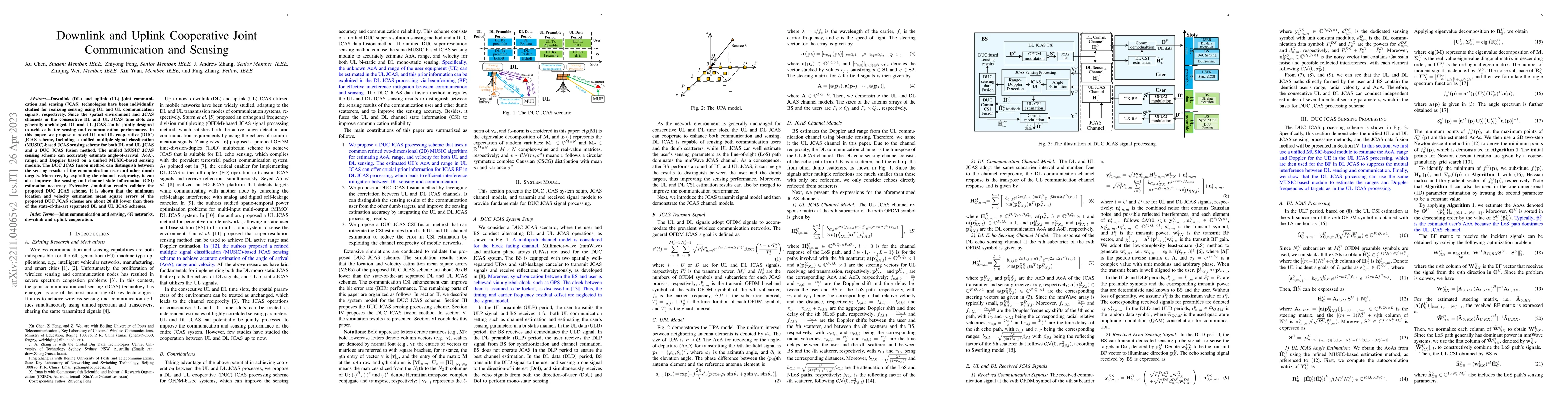 Thumbnail for Downlink and Uplink Cooperative Joint Communication and Sensing