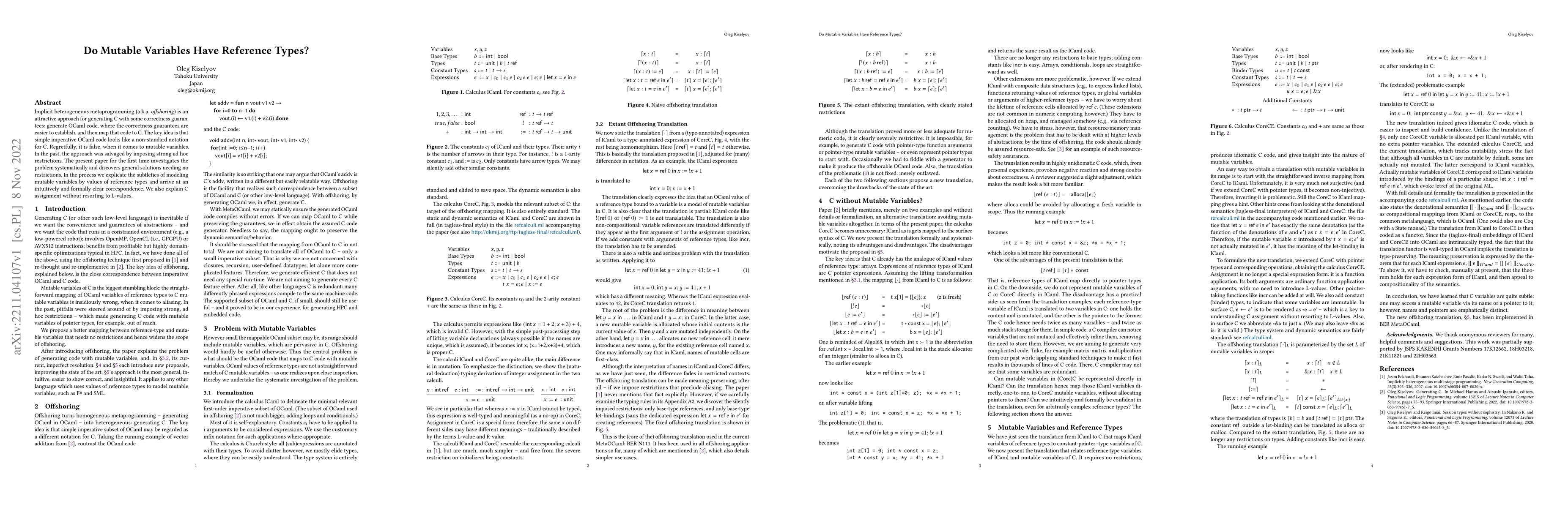 Thumbnail for Do Mutable Variables Have Reference Types?