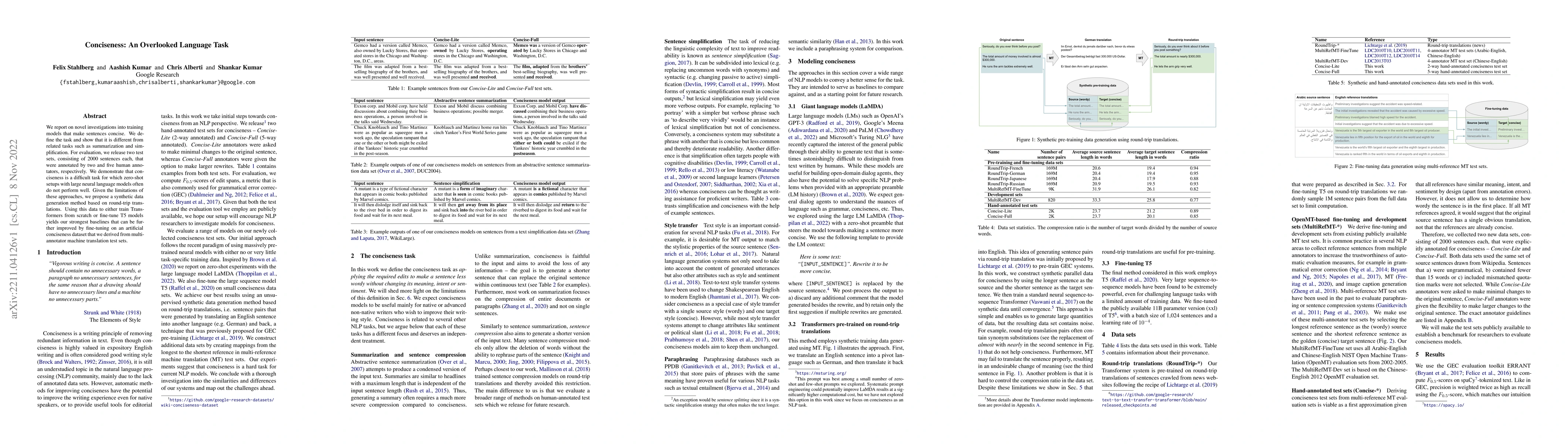 Thumbnail for Conciseness: An Overlooked Language Task