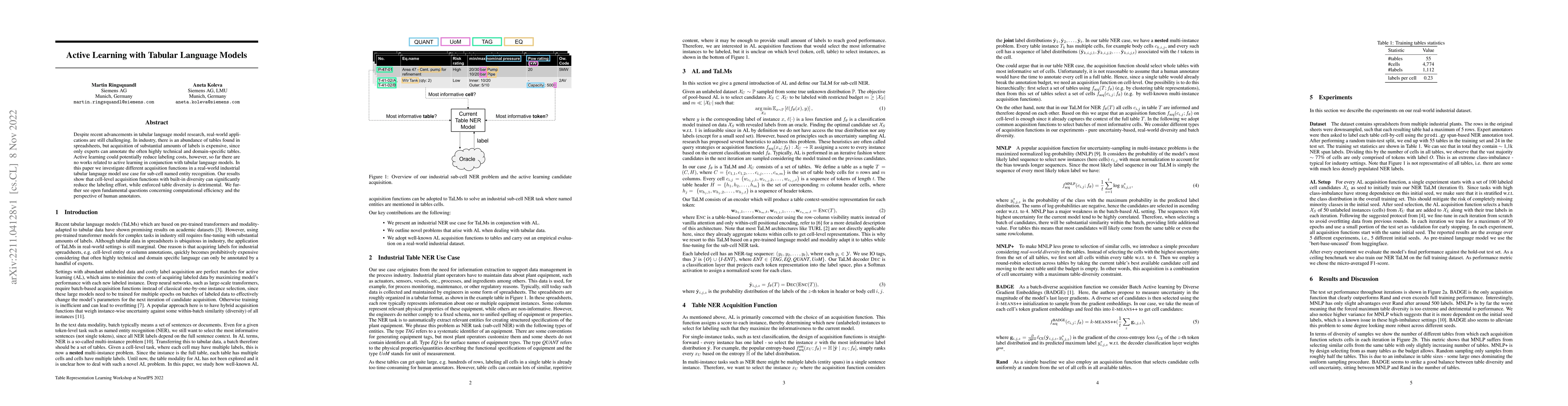 Thumbnail for Active Learning with Tabular Language Models