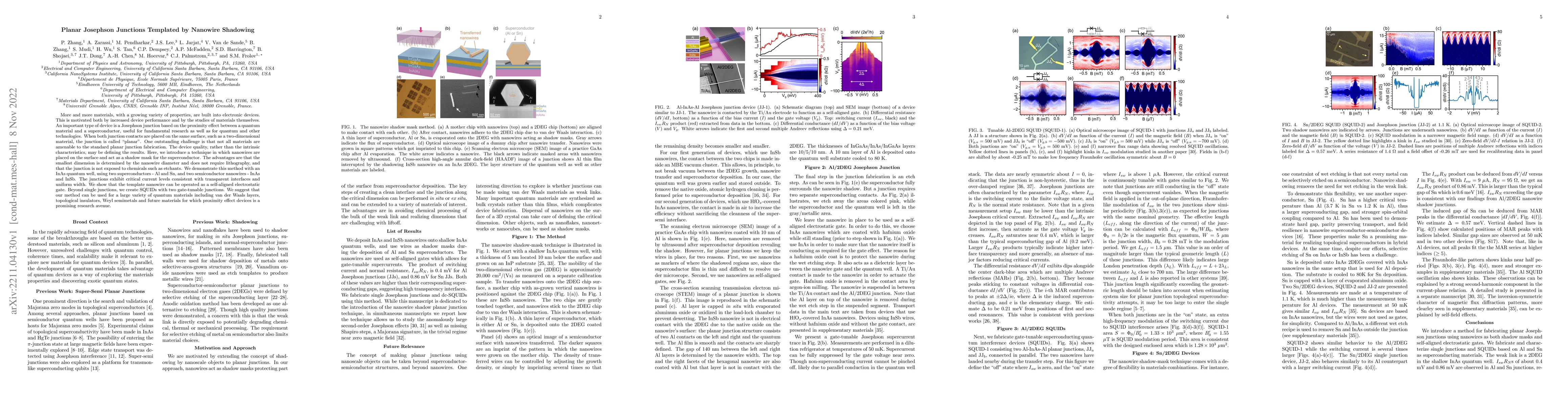 Thumbnail for Planar Josephson Junctions Templated by Nanowire Shadowing