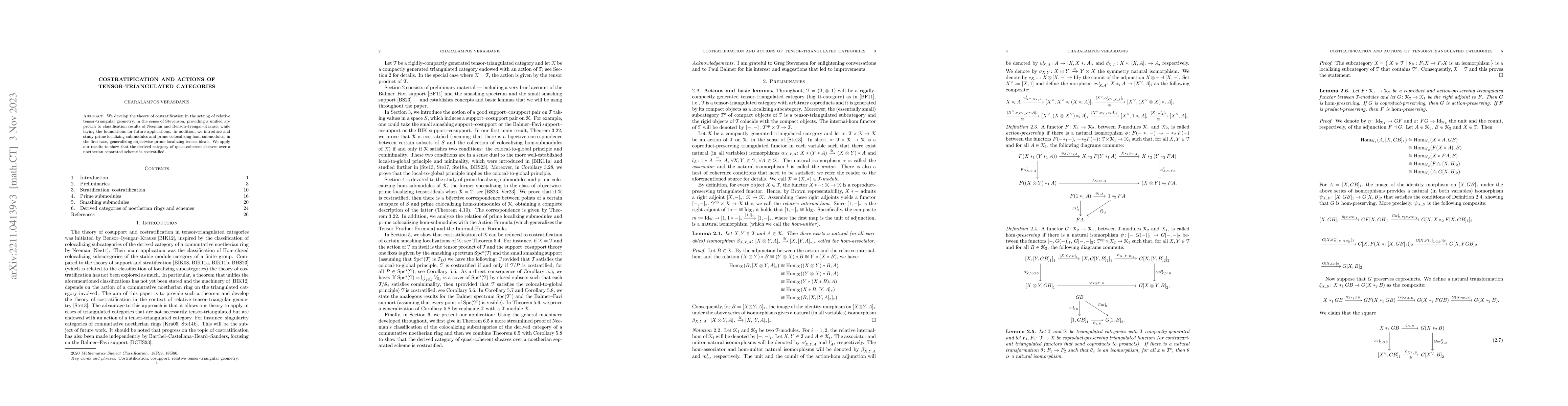 Thumbnail for Costratification and actions of tensor-triangulated categories