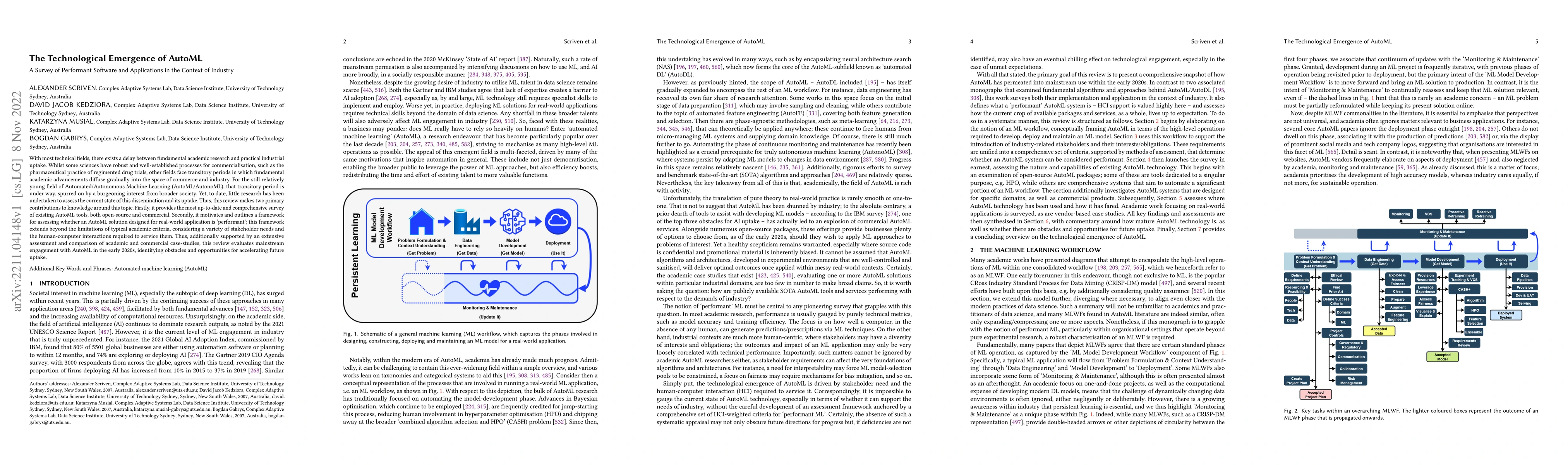 Thumbnail for The Technological Emergence of AutoML: A Survey of Performant Software
  and Applications in the Context of Industry