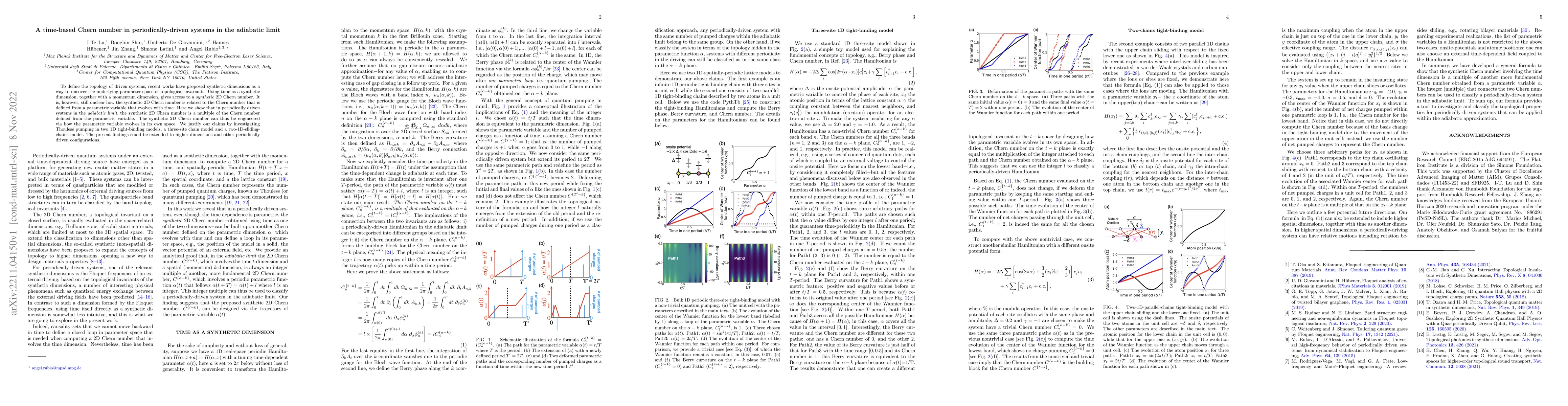 Thumbnail for A time-based Chern number in periodically-driven systems in the
  adiabatic limit
