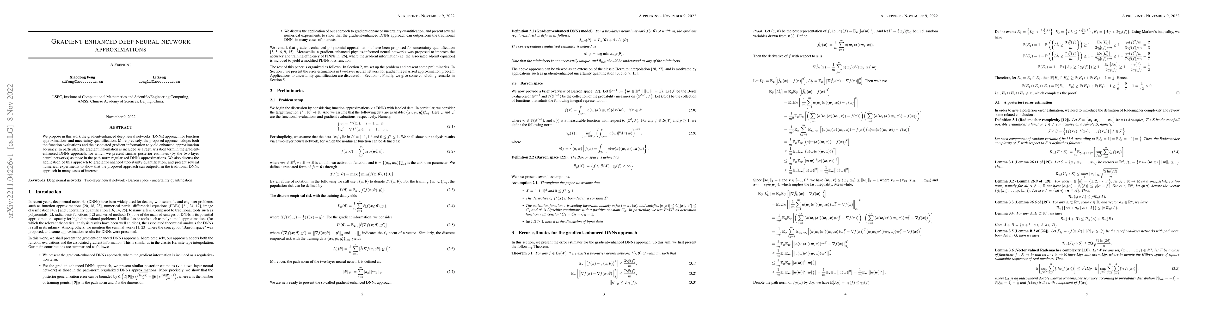 Thumbnail for Gradient-enhanced deep neural network approximations